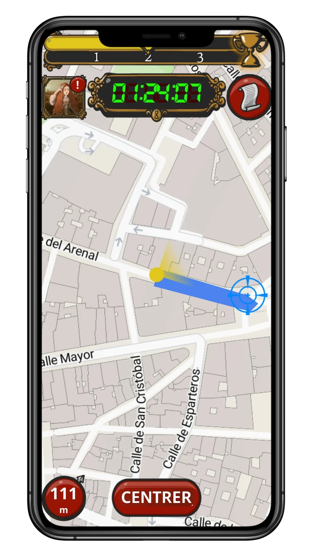 Dirigez-vous au lieu